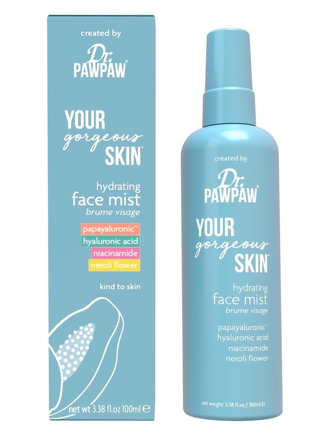 Dr.PAWPAW Dr. Pawpaw Your Gorgeous Skin Hydrating Face Mist, 3.38 fl oz, Papayaluronic, Hyaluronic Acid, Niacinamide, Neroli Flower
