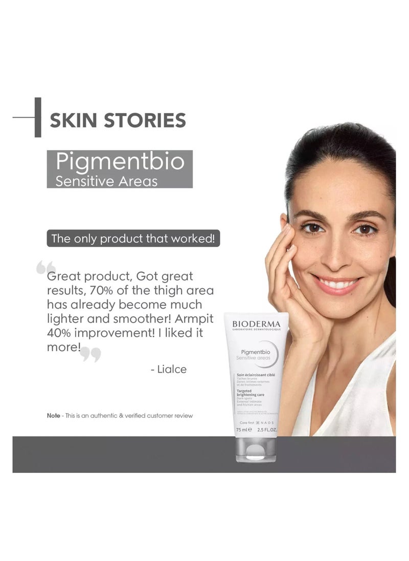 Bioderma - Pigmentbio Sensitive Areas Care For External Intimate & Friction Areas - 75ml - Image 1