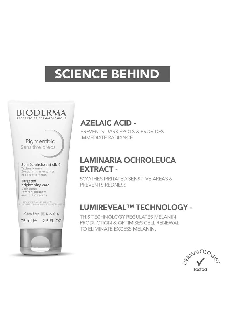 Bioderma - Pigmentbio Sensitive Areas Care For External Intimate & Friction Areas - 75ml - Image 1