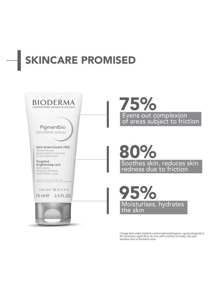 Bioderma - Pigmentbio Sensitive Areas Care For External Intimate & Friction Areas - 75ml - Image 1