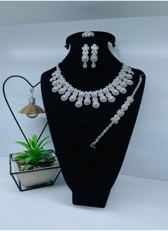 Cubic Zirconia Jewelry For Women Wedding Jewelry Set 4Pcs Wedding Jewelry Zirconia Jewelry Set For Women Party Supplies Gift