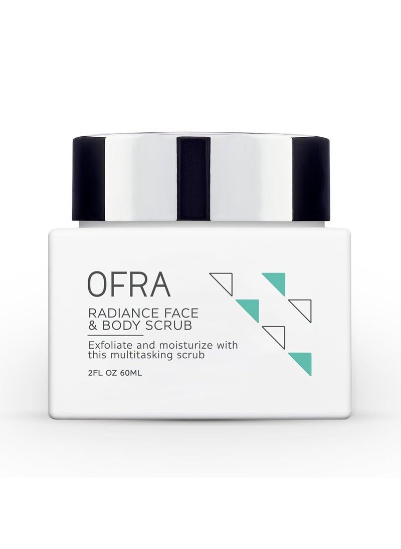 OFRA Radiance Face and Body Scrub | Exfoliating Body Scrubber and Moisturizer for Smooth Skin | Soft Scrub that Gently Buffs Away Dead Skin Cells | Deep Cleansing & Formula for Face and Body | 2.2oz/60ml  - Image 1