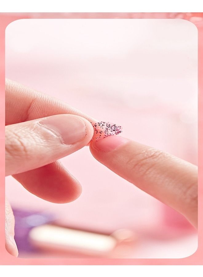 Girl Makeup Toy Simulation Cosmetics Set Pretend Play Nail Polish Lipstick Accessories with Doll Birthday Gift for Girls 48x18.5x34 cm - Image 3