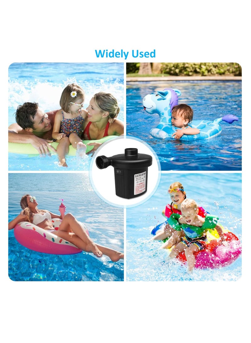 Electric Air Pump Air Mattress 2 In 1 Quick Inflate Deflate, Air Pump Electric Air Mattress Pump With 3 Air Nozzles, Portable Air Pump For Mattress Sofa Pool Paddling Pool Dinghy  - Image 2