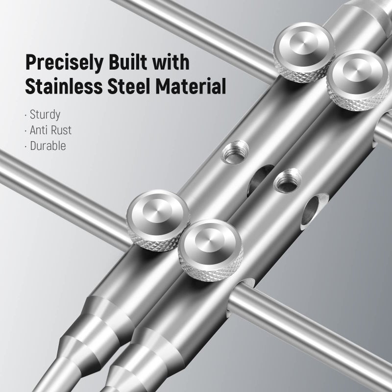 NEEWER Stainless Steel Lens Spanner Wrench, Professional Curved Double Sided Pointy/Flat Tips Lens Removal Tool with Four Screws, Lens Repairing Opening Wrench for DSLR Camera Lens, Telescope Lens - Image 3