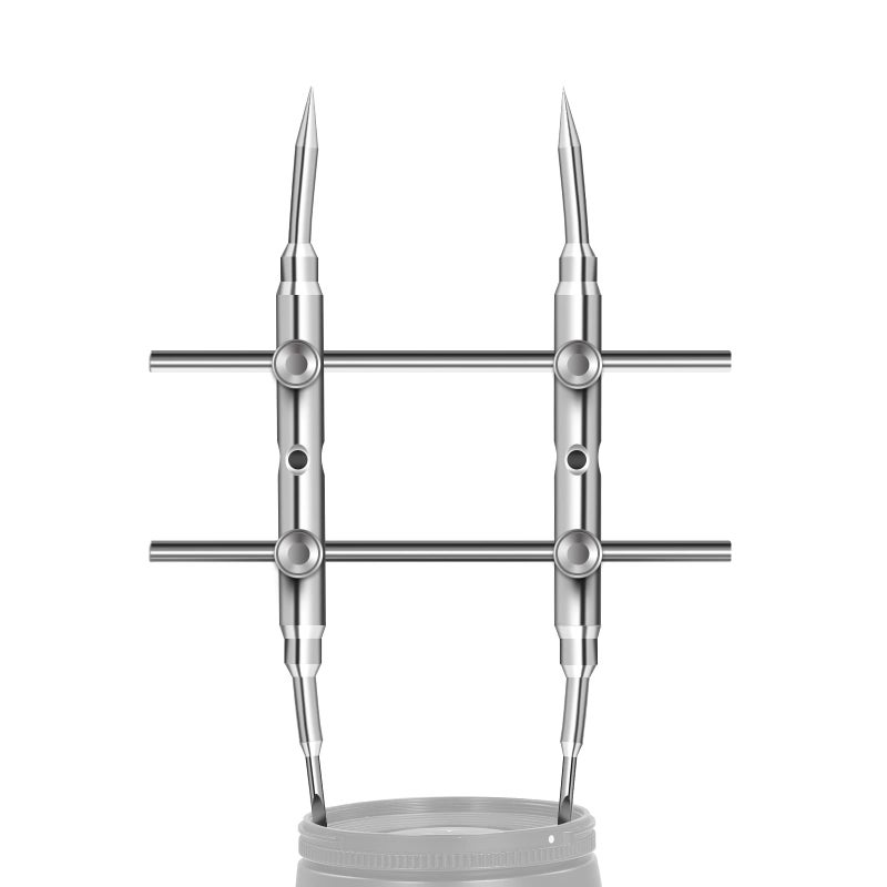 NEEWER Stainless Steel Lens Spanner Wrench, Professional Curved Double Sided Pointy/Flat Tips Lens Removal Tool with Four Screws, Lens Repairing Opening Wrench for DSLR Camera Lens, Telescope Lens - Image 1