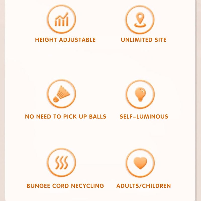 Proberos جهاز تدريب كرة الريشة الداخلي للأطفال، مع 3 كرات و 40 حبل بديل للتدريب ذاتي اللصق، معدات ممارسة محمولة - بدون مضرب - Image 3