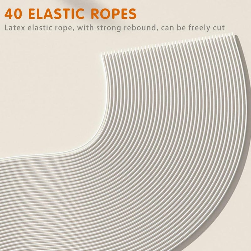 Proberos جهاز تدريب كرة الريشة الداخلي للأطفال، مع 3 كرات و 40 حبل بديل للتدريب ذاتي اللصق، معدات ممارسة محمولة - بدون مضرب - Image 4