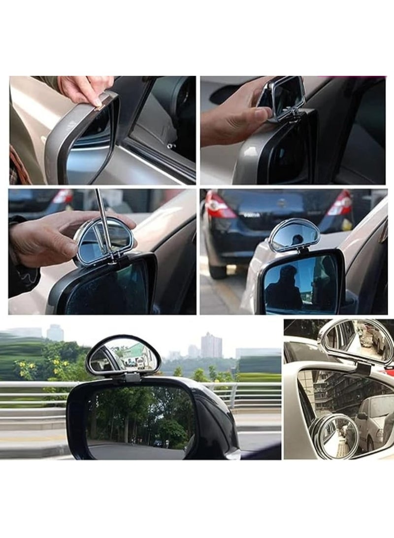 Generic Blind Spot Mirrors, Adjustable Car Auxiliary Universal Wide Angle Mirror for Universal Cars 1pack  - Image 3