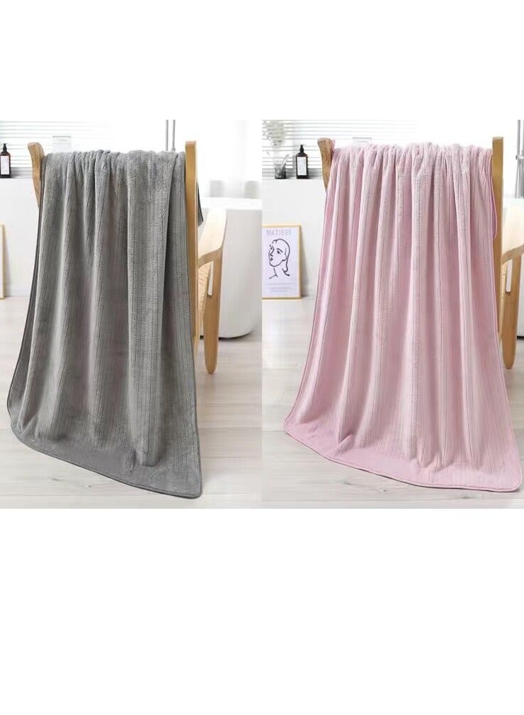 Microfiber Towel 90x160 cm 2 PCS Bath Towel Microfiber Soft, Durable and Light Weight - Image 3