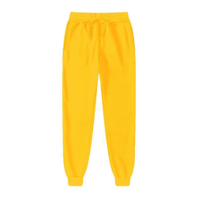 Casual Sports Straight Pants Mens Autumn 2024 New Oversize Plus Size Fashionable Brand Loose Simple Skinless Pants Yellow 