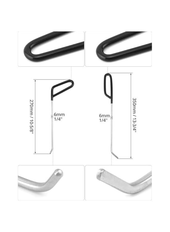 Arabest 4-Piece Paintless Dent Repair Rods Set – C3.5.6,B7, Professional Stainless Steel PDR Tools for Car Dent, Hail Damage and Door Ding Removal – Versatile & Durable Metal Repair Kit  - Image 2