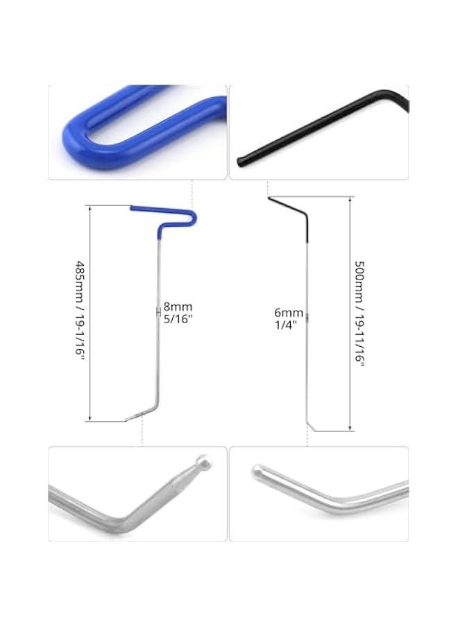 Arabest 4-Piece Paintless Dent Repair Rods Set – C3.5.6,B7, Professional Stainless Steel PDR Tools for Car Dent, Hail Damage and Door Ding Removal – Versatile & Durable Metal Repair Kit  - Image 3