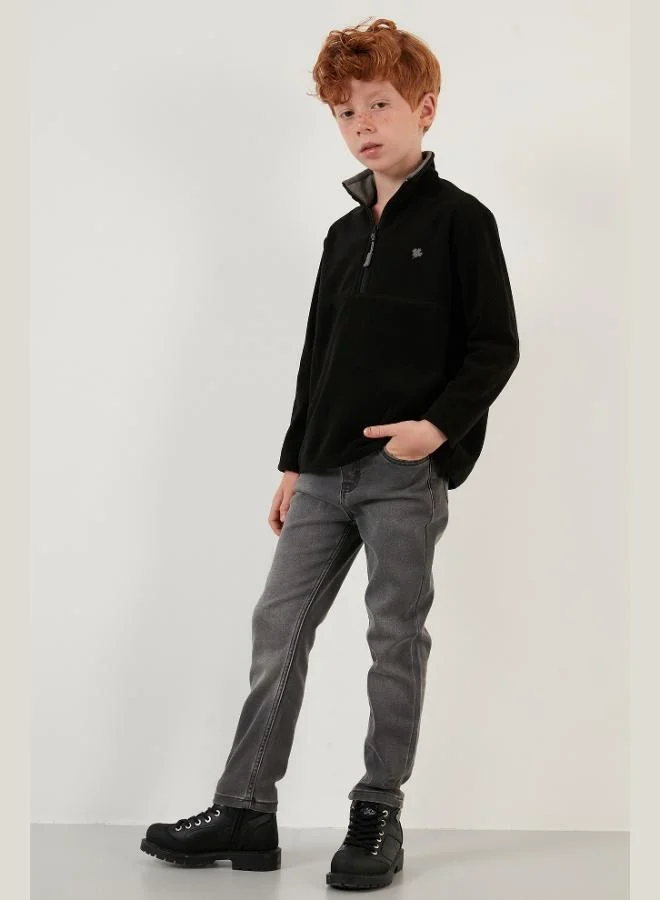 Lela Lela Soft Texture Zippered Stand Collar Raised Winter Fleece Unisex Child POLAR 5905002