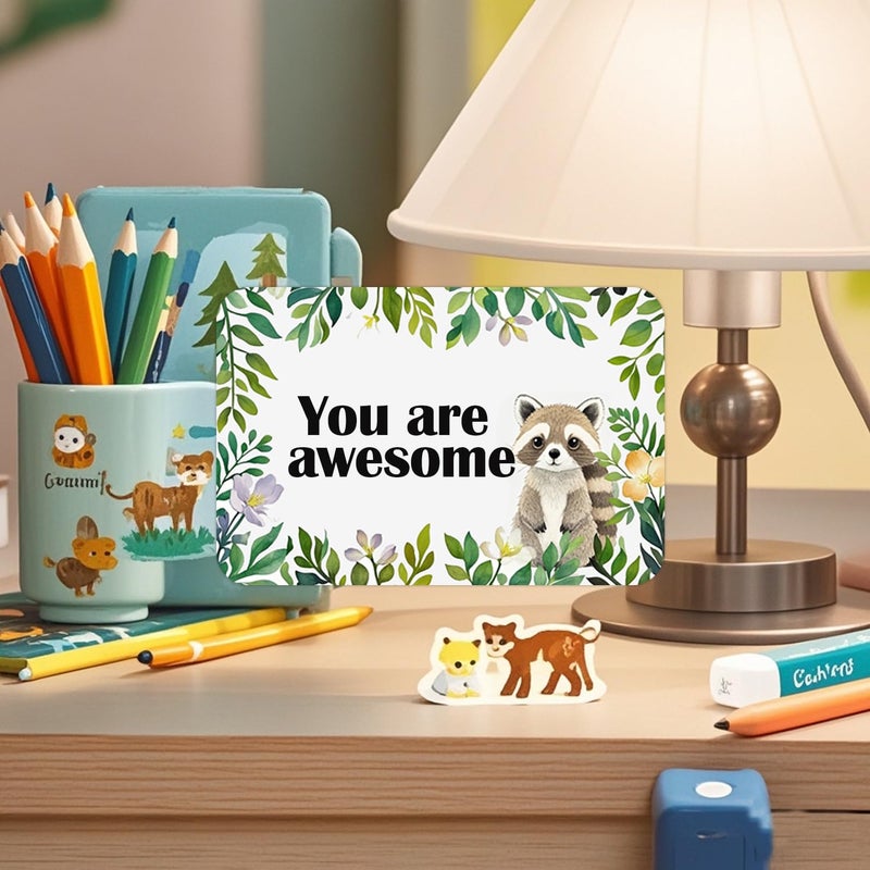 Besttile 120 PCS Woodland Animal Name Forest Animal Wildlife Friends Jungle Self Adhesive Decals Blank Name Labels for Home Classroom Office Party Classrooms Supplies, 2x3 in - Image 4