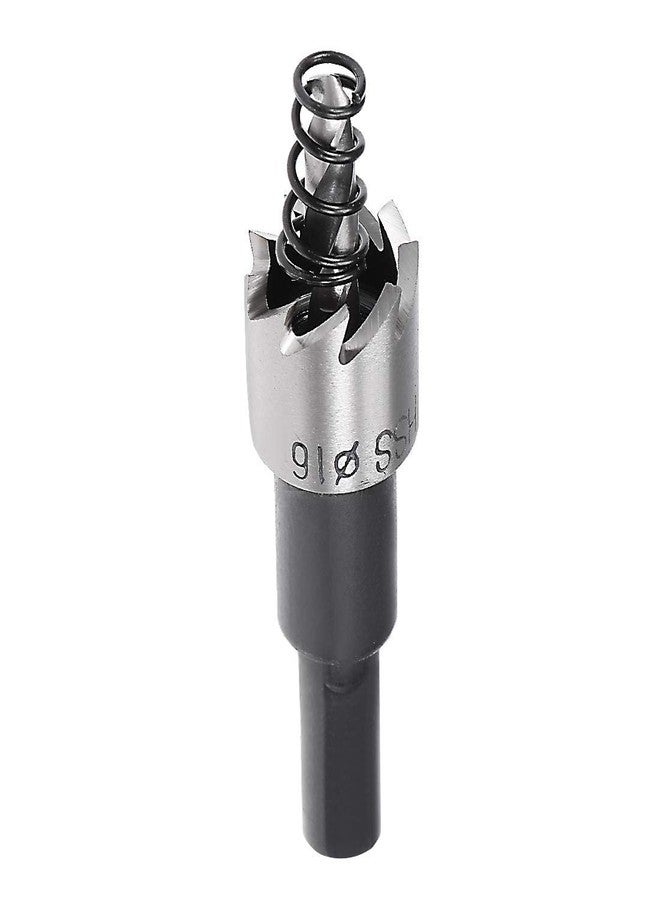 UPTODATETOOLS 16mm HSS Hole Saw High Speed Steel HSS Drill Bit Hole Saw Cutter for Metal Alloy Wood - Image 1