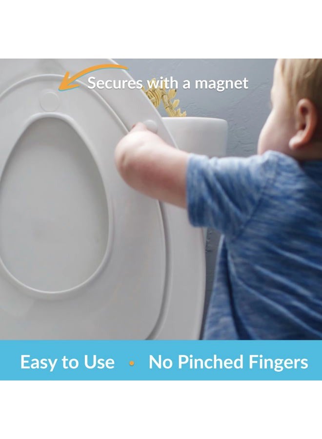 MAYFAIR 1888SLOW 000 NextStep2 Toilet Seat with Built-In Potty Training Seat, Slow-Close, Removable that will Never Loosen, ELONGATED, White - Image 3