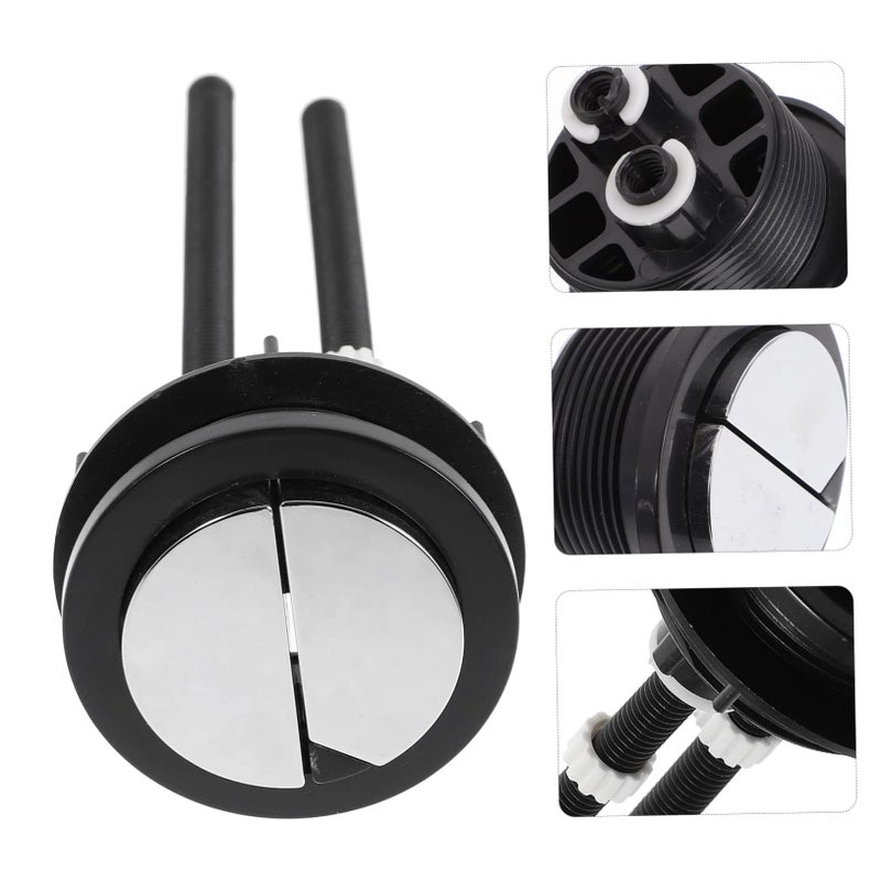 Universal Toilet Flush Button Replacement Kit 2Pcs Easy Install Plastic Push Handle For Old Style Water Tanks Bathroom Repair - Image 5