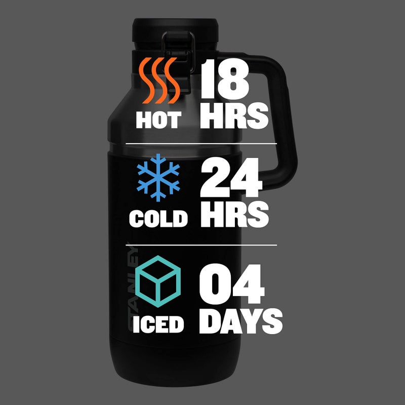 Stanley Go Growler, 64oz Stainless Steel Vacuum Insulated Beer Growler, Rugged Growler with Stainless Steel Interior, 24 Hours Cold and 4 Days Ice Retention - Image 3