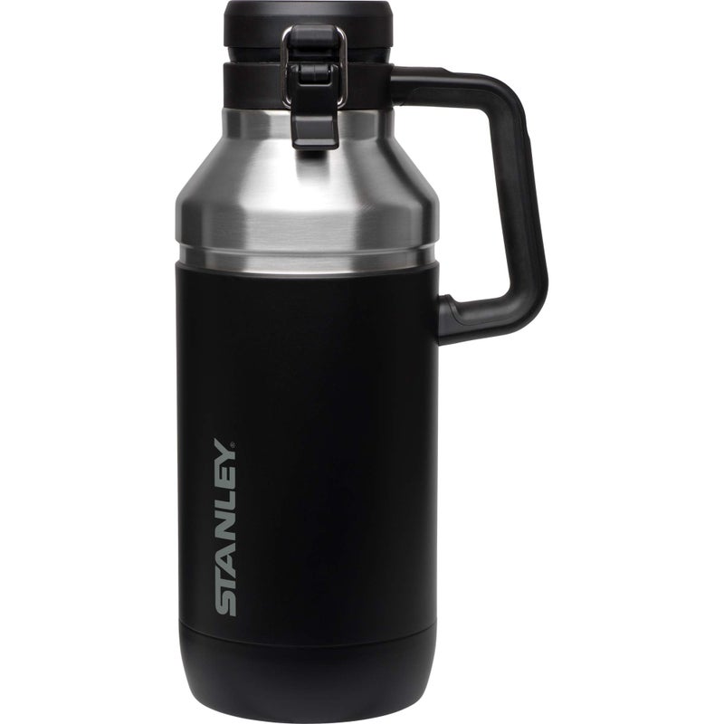 Stanley Go Growler, 64oz Stainless Steel Vacuum Insulated Beer Growler, Rugged Growler with Stainless Steel Interior, 24 Hours Cold and 4 Days Ice Retention - Image 1