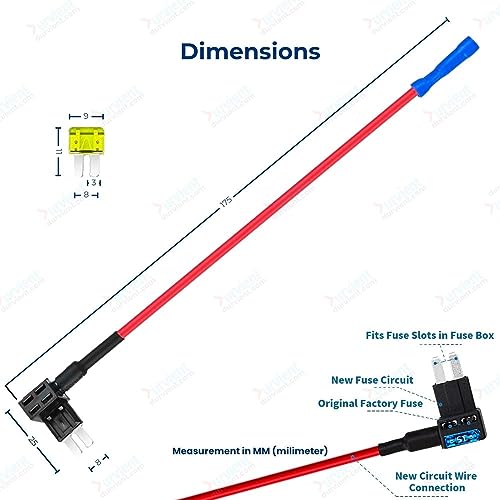 Durvient.com® Micro2 ATC ATO Fuse Tap Automotive No Splice Connector For Kia Hyundai Ford Mahendra Cars (Pack of 3) - Image 5