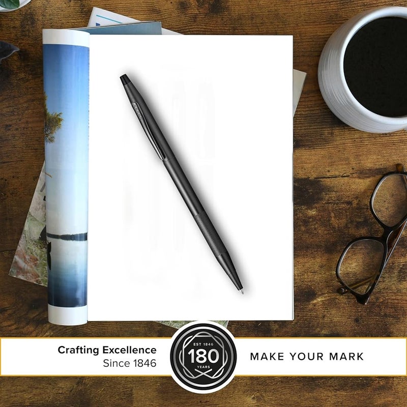 Cross Classic Century Refillable Ballpoint Pen, Medium Ballpen, Includes Premium Gift Box - Black Micro-Knurl - Image 3