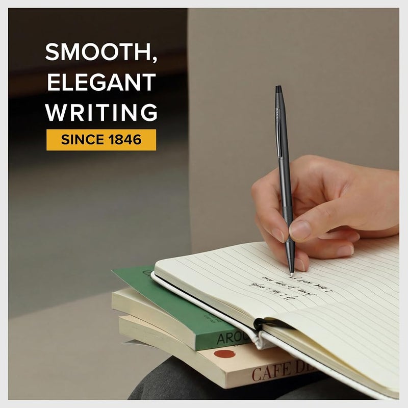 Cross Classic Century Refillable Ballpoint Pen, Medium Ballpen, Includes Premium Gift Box - Black Micro-Knurl - Image 2