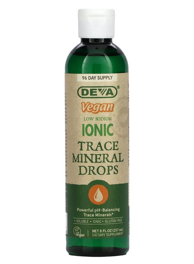 Deva Vegan Low Sodium Ionic Trace Mineral Drops  8 fl oz (237 ml)