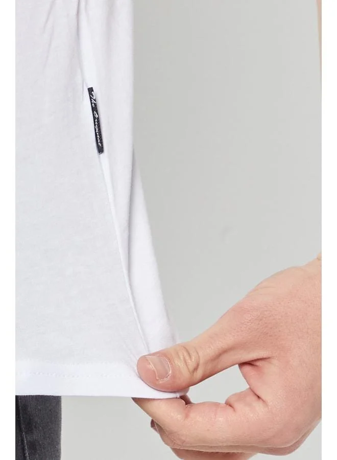 Mmetalic  Men's Black 100% Cotton Regular Fit Basic Crew Neck T-Shirt for Men | Best Price UAE