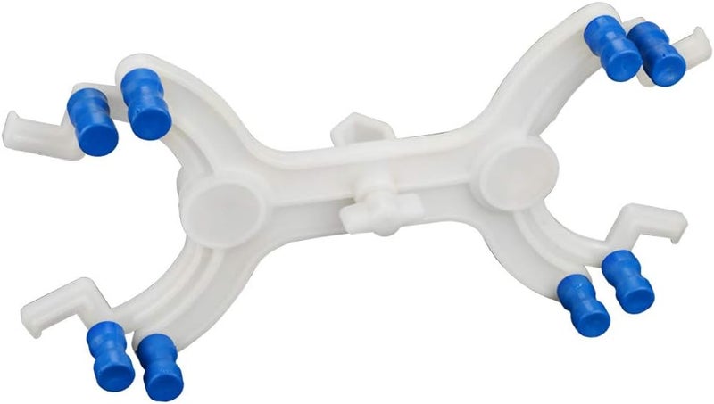 stonylab Plastic Double Burette Clamp, Adjustable Double Burette Clamp Buret Clamp Butterfly Style Spring Loaded Lab Accessory for Laboratory - Image 3