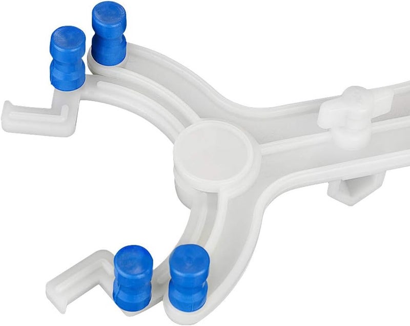 stonylab Plastic Double Burette Clamp, Adjustable Double Burette Clamp Buret Clamp Butterfly Style Spring Loaded Lab Accessory for Laboratory - Image 5