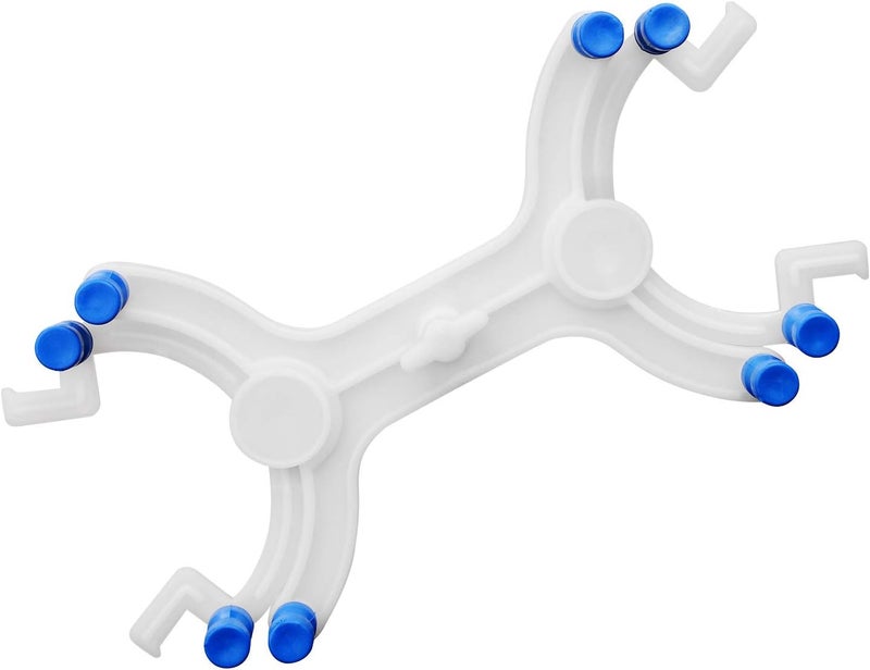 stonylab Plastic Double Burette Clamp, Adjustable Double Burette Clamp Buret Clamp Butterfly Style Spring Loaded Lab Accessory for Laboratory - Image 1