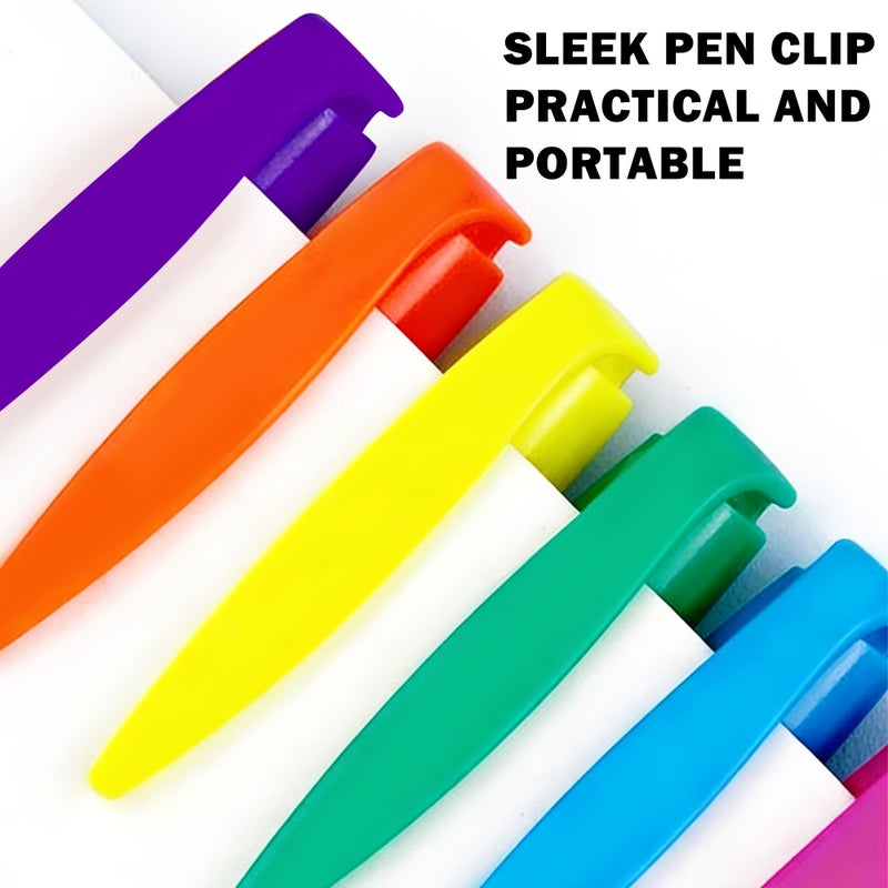 6 Pack Highlighter Pens Chisel Tips Quick Dry Fade Resistant Portable Clip Fluorescent Colors Back To School - Image 5