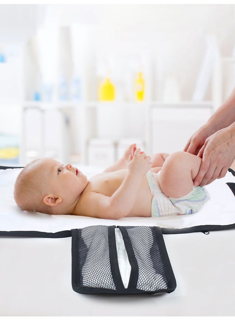 Portable Diaper Changing Pad Waterproof Foldable Lightweight Travel Mat for Newborns  - Image 4