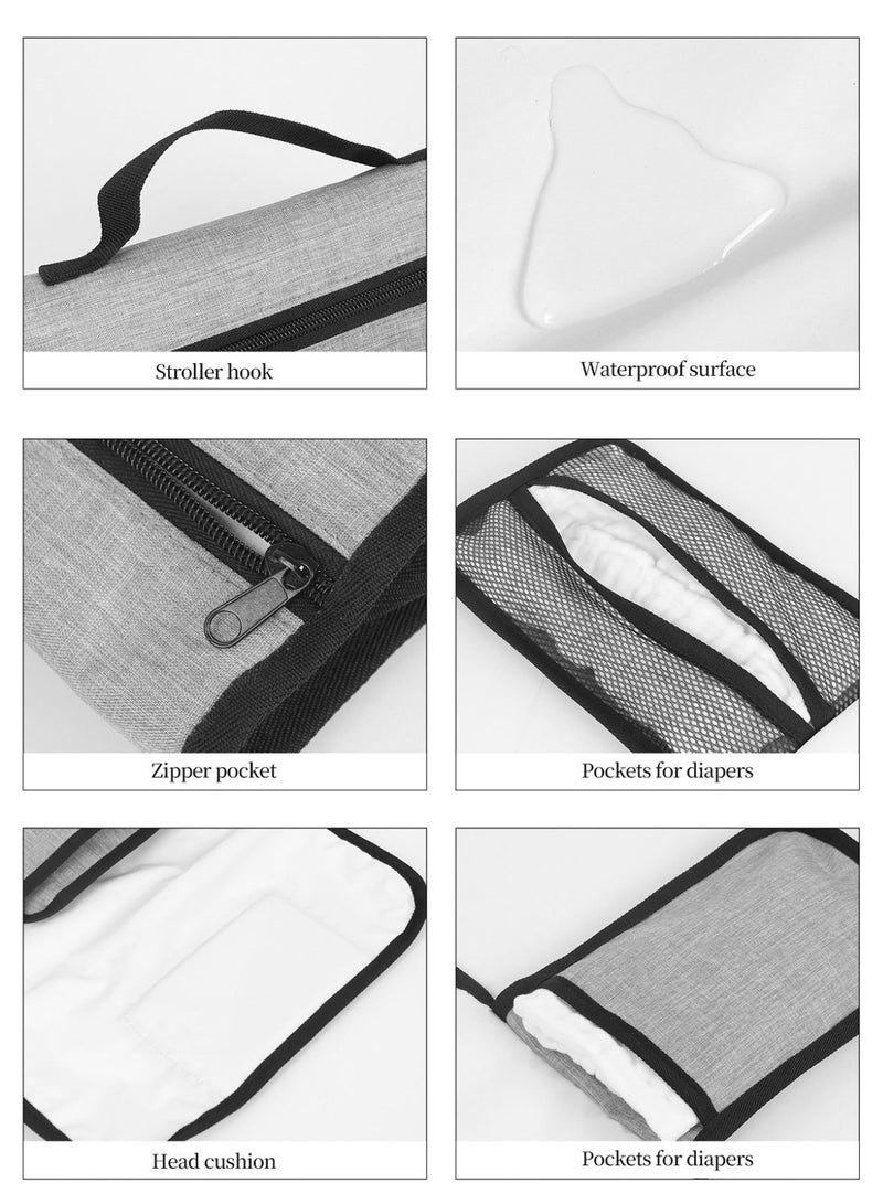 Portable Diaper Changing Pad Waterproof Foldable Lightweight Travel Mat for Newborns  - Image 3