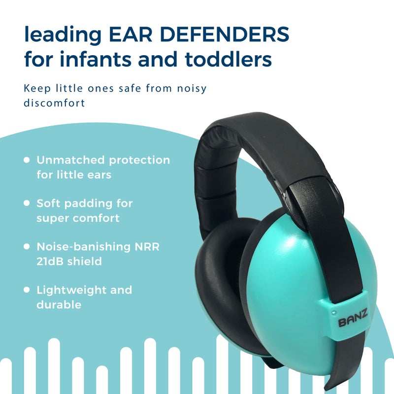 بانز BANZ Bubzee Baby Ear Defenders 0-36 Months, Noise Canceling Headphones for Kids - Image 3