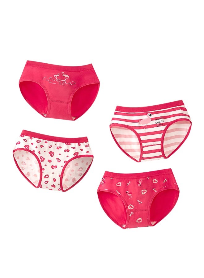 KUYING New Comfortable Skin friendly Breathable Underwear Set 0f 4