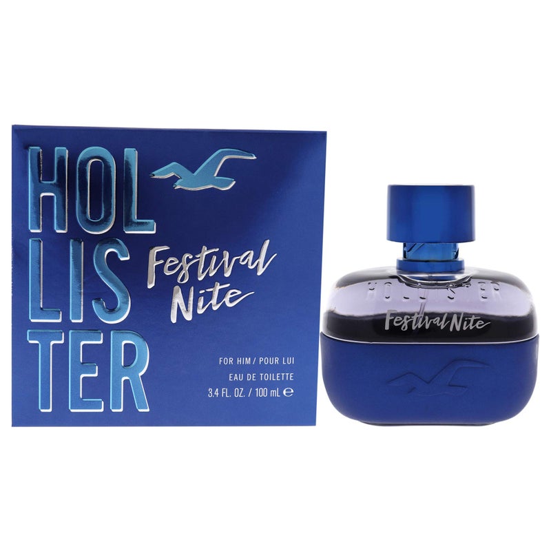 Hollister Festival Nite Men EDT Spray 3.4 oz - Image 1