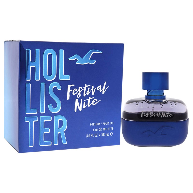 Hollister Festival Nite Men EDT Spray 3.4 oz - Image 3