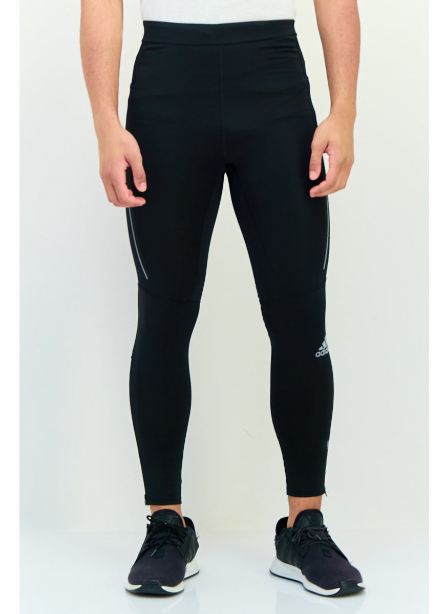 Adidas Men Tight Fit Running Sweatpants, Black  - Image 1