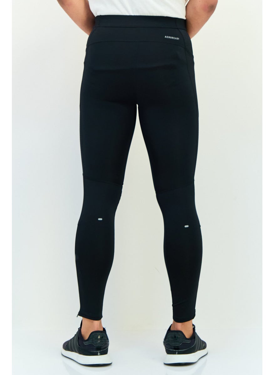 Adidas Men Tight Fit Running Sweatpants, Black  - Image 2