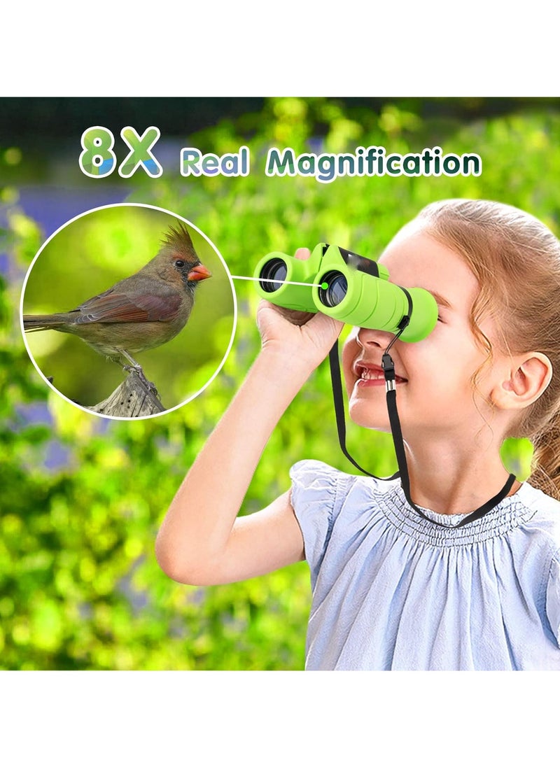 Generic Kids Binoculars High Resolution 8x21 for Bird Watching, Hiking, Camping, Travelling, Learning, Spy Games and Exploration  - Image 2