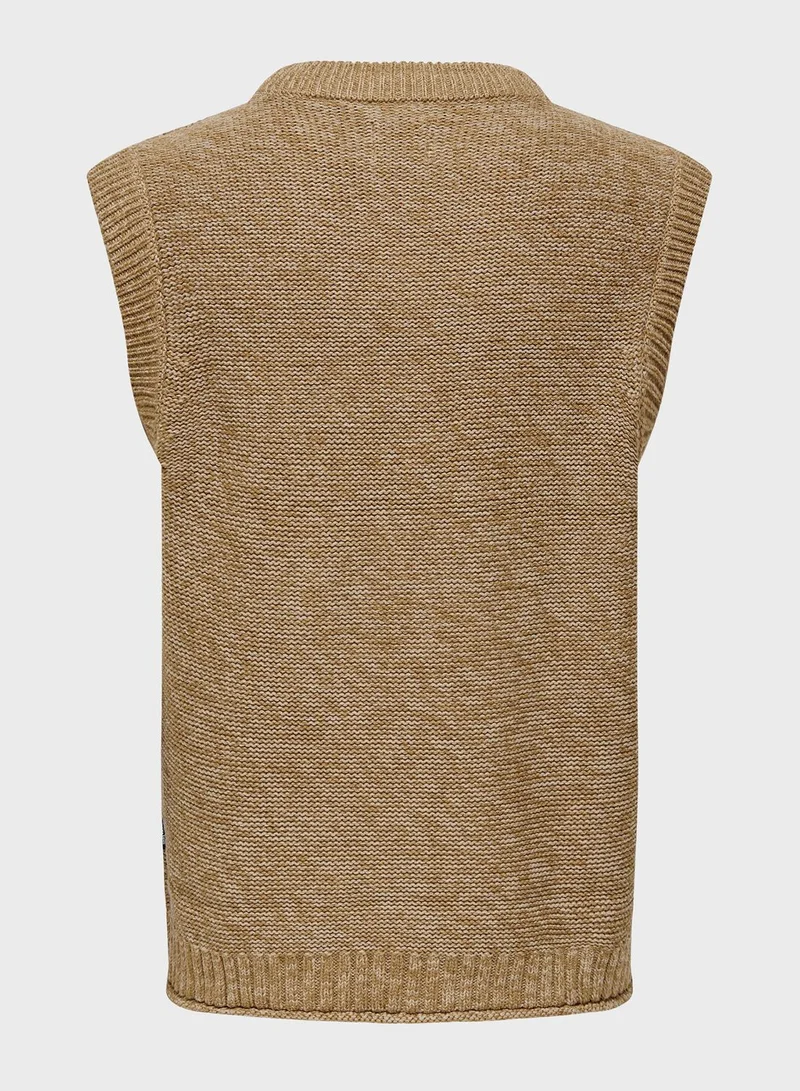 Only & Sons Essential V-Neck Knitted Sweater