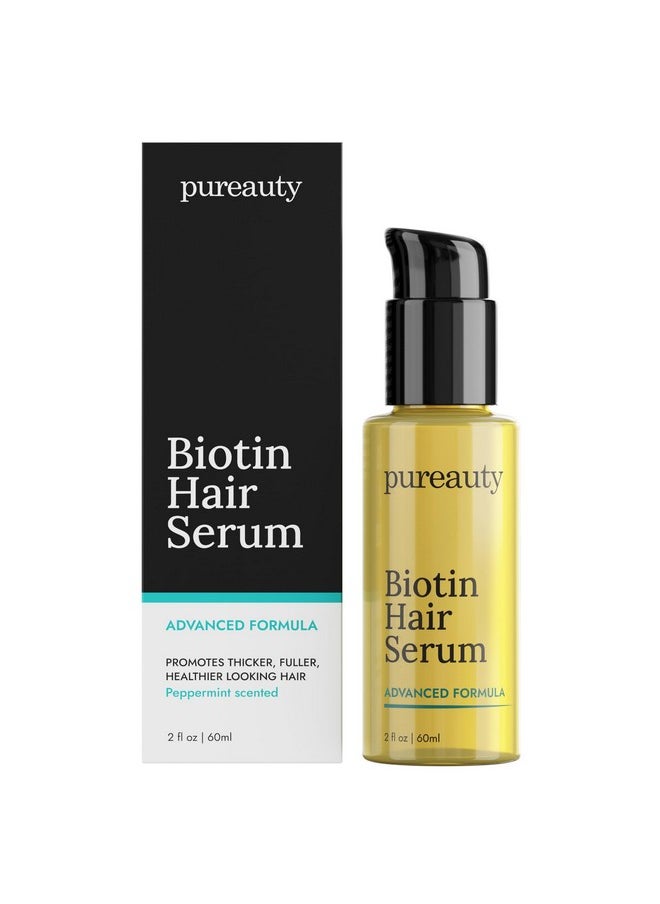 meraz pureauty naturals Biotin Hair Growth Serum Advanced Topical Formula To Help Grow Healthy, Strong Hair Suitable for Men and Women of All Hair Types Hair Loss Support By Pureauty Naturals 2 Fl Oz (Pack of 1)  - Image 1