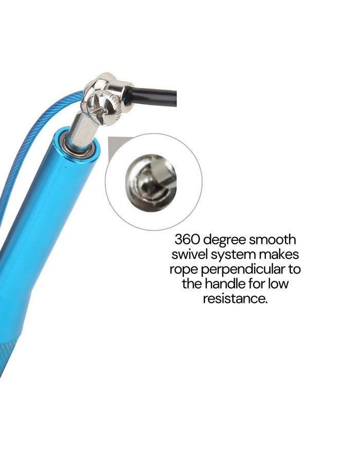 Burnlab Metallic Handle Skipping Rope (Blue) - Image 4