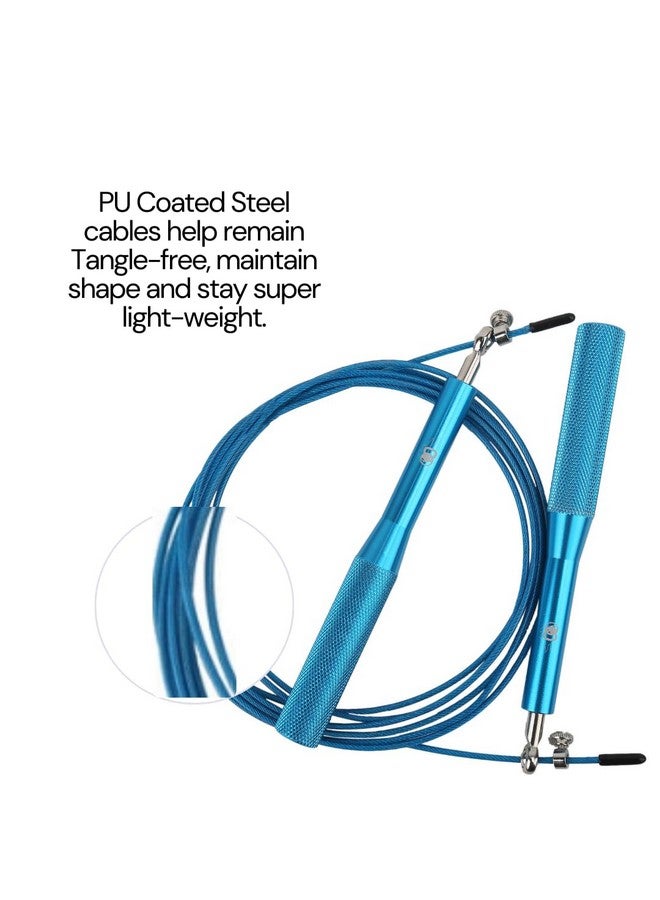 Burnlab Metallic Handle Skipping Rope (Blue) - Image 5
