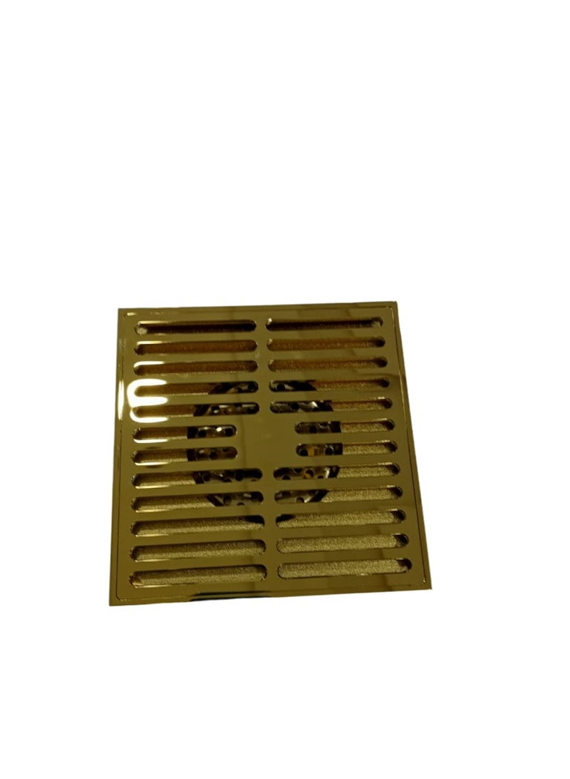 D&N "Modern Square Brass Anti-Odor Floor Drain: High-Quality Antique Shower Drain for Hotels and Basins" - Image 1