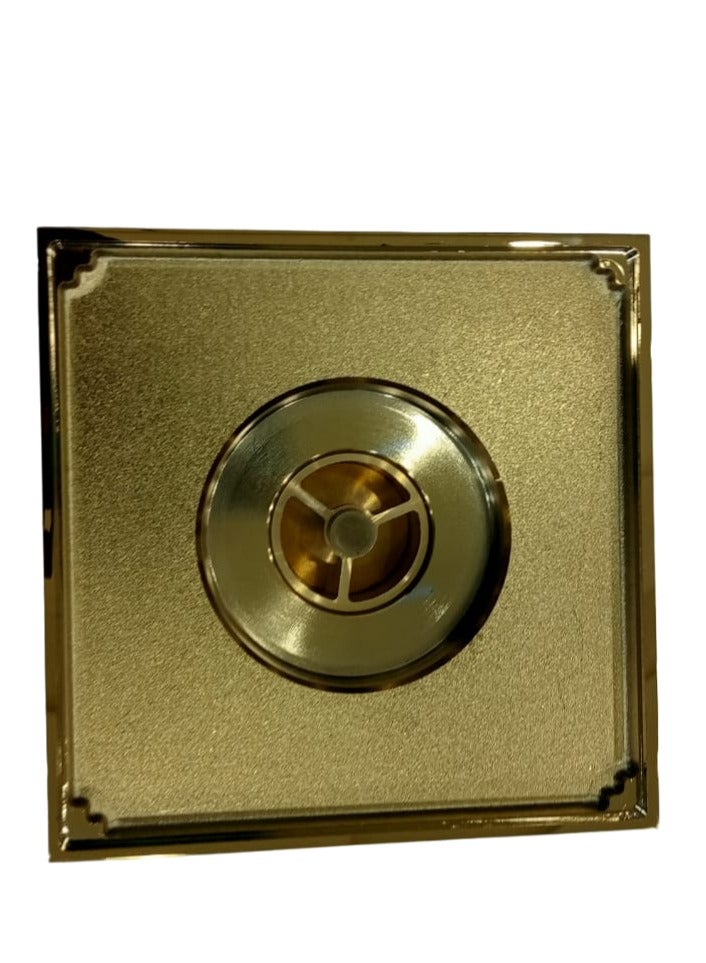 D&N "Modern Square Brass Anti-Odor Floor Drain: High-Quality Antique Shower Drain for Hotels and Basins" - Image 3