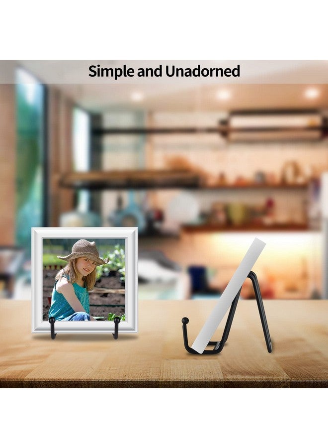 IBosins IBosins 5 Pack 3 Inch Small Plate Holder Display Stands, Mini Metal Black Frame Stand for Picture, Book, Photo Easel, Creation, Collectibles  - Image 4