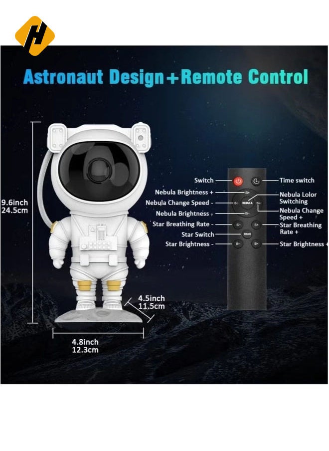 HuHa Kids Star Projector Night Light Ksera Astronaut LED Projection Lamp for Bedroom, Starry Night Light Projector with Timer, Remote Control and 360°Adjustable Head Angle  - Image 4
